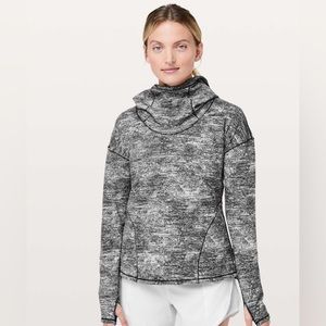 Lululemon Forever Endeavour Long Sleeve Rush Jacquard Black White Size 10